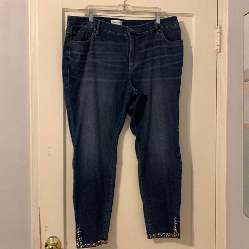 Lane Bryant Jeans with adorable “jeweled” hem